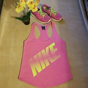 Nike pink workout  top
